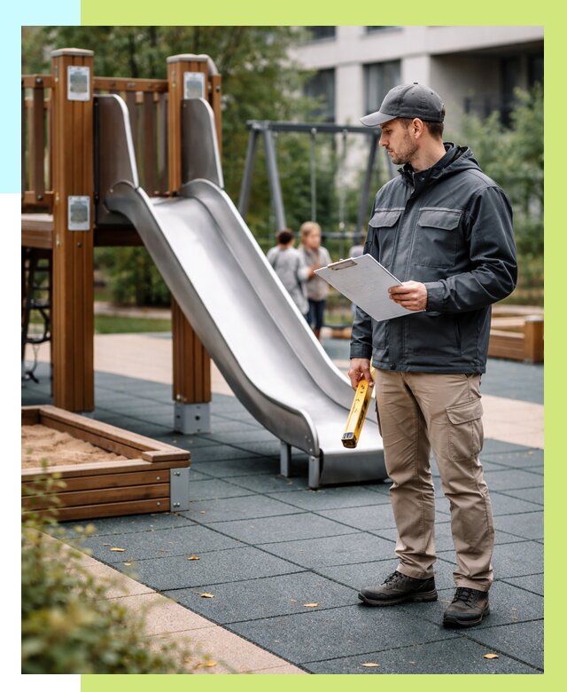 Сертификация детских площадок в Лениногорске от 25800 р. | Алешин-Лнр