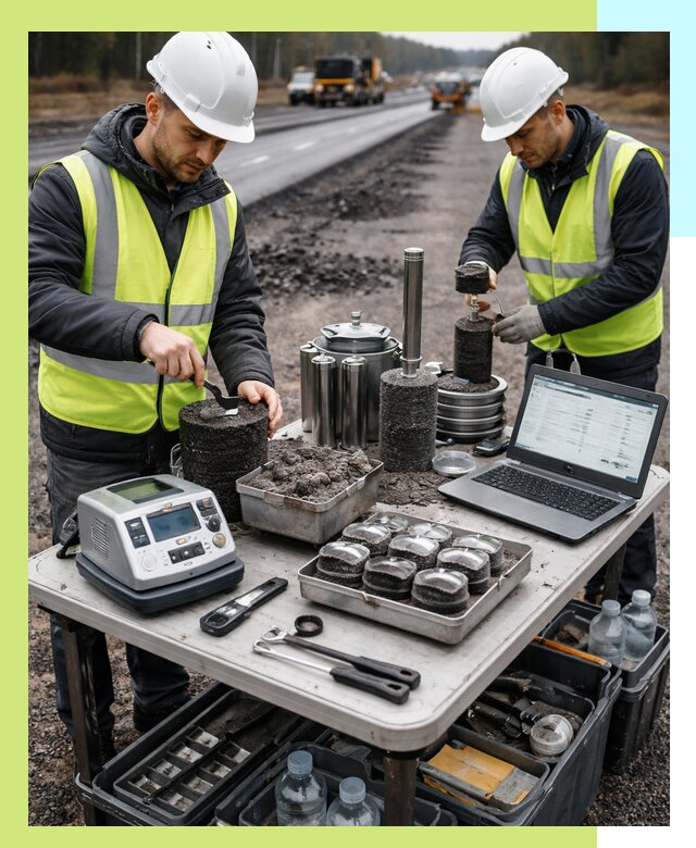 Сертификация асфальта: испытания и подтверждение в Лениногорске