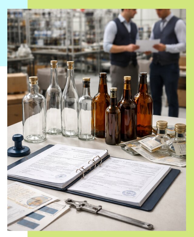 Сертификация стеклянных бутылок в Лениногорске от 25800 р. | Алешин-Лнр