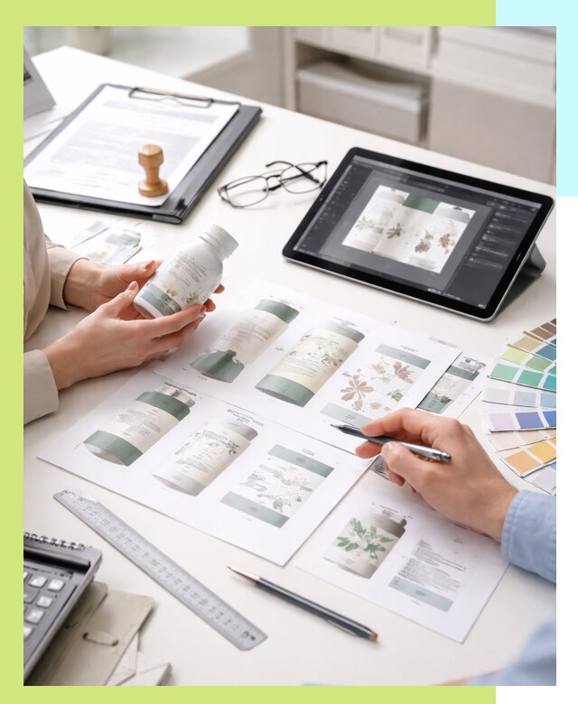 Профессиональная разработка дизайна и текста этикетки продукции в Лениногорске