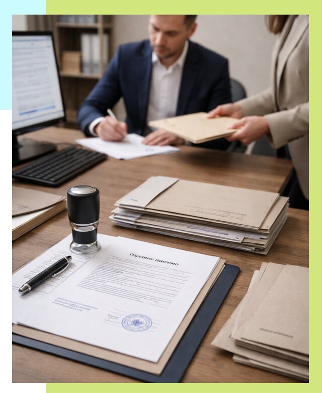 Отказное письмо для таможни в Лениногорске от 3096 р, Алешин-Лнр