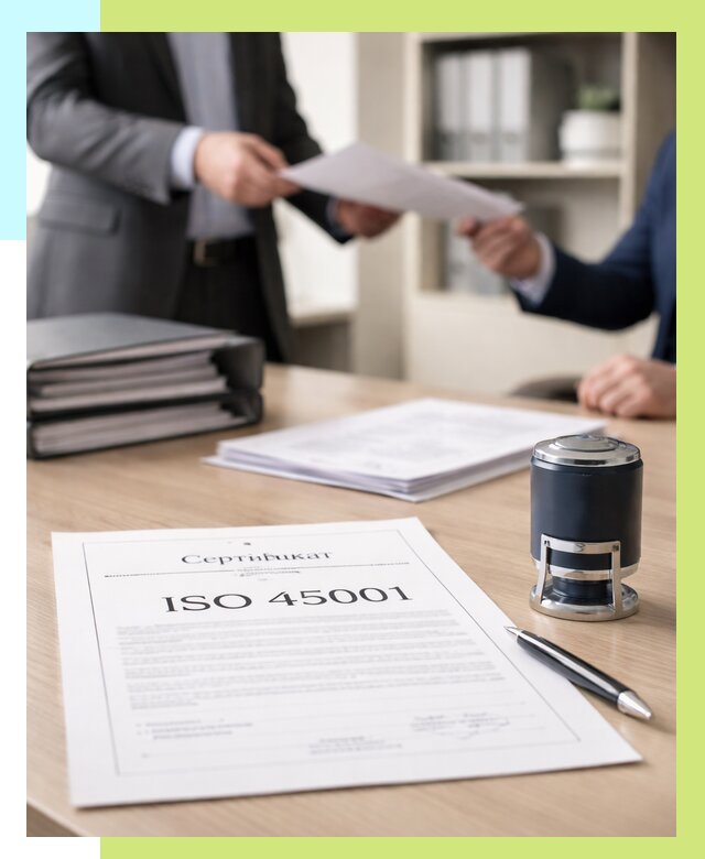 Сертификат ISO 45001 в Лениногорске под ключ от 46440 р. | Алешин-Лнр